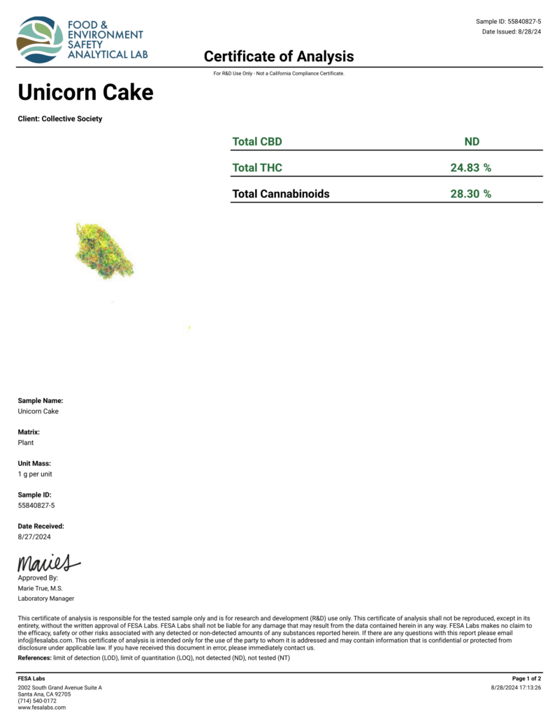 Unicorn Cake THCA Flower (Hybrid) Premium - Image 2